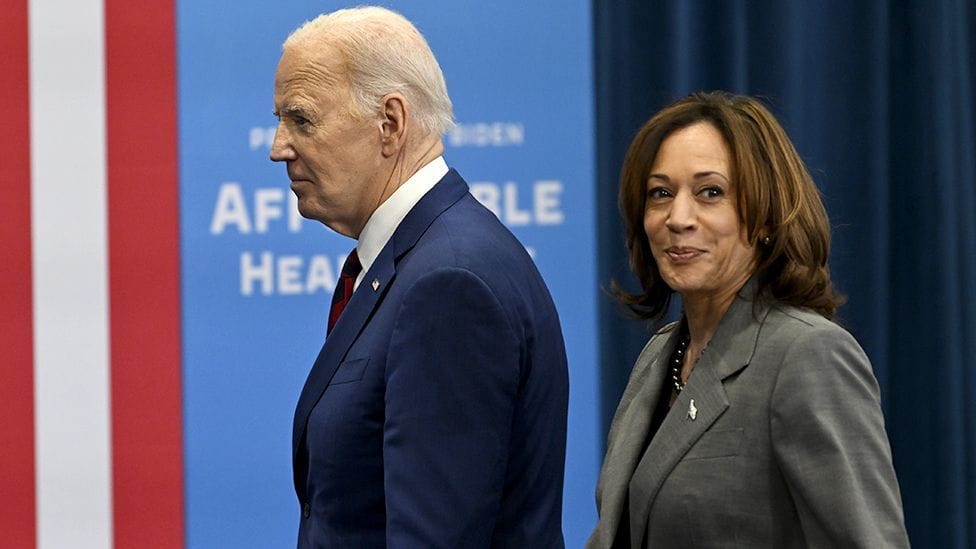 Joe Biden and Kamala Harris.