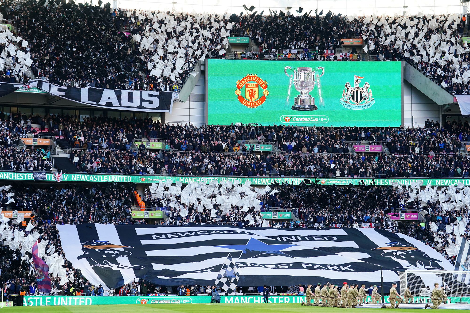 Newcastle United vs Manchester United - EFL Cup Final at Wembley Stadium. 26th February 2023.